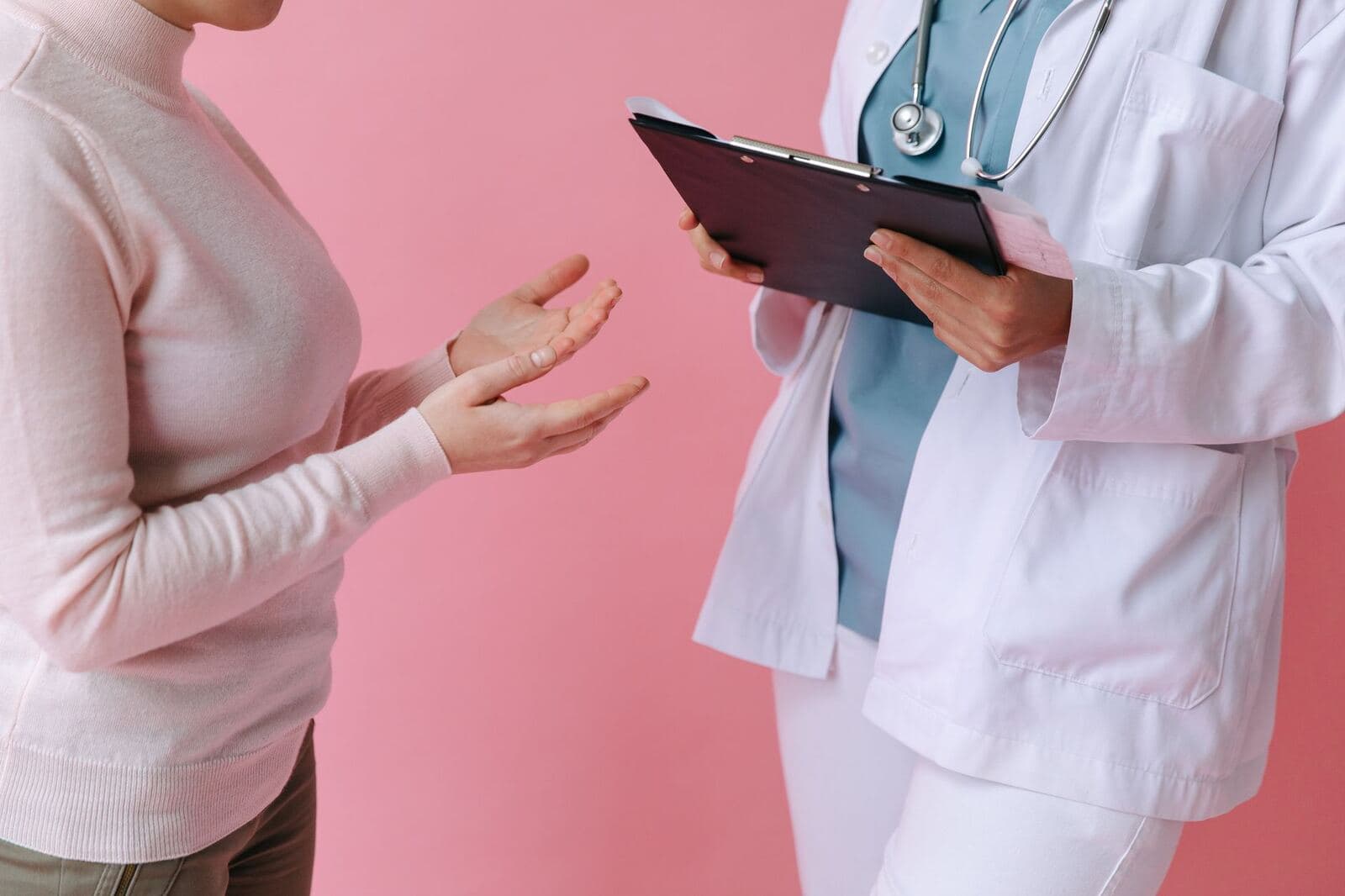 Doctor consulting with a patient in a medical clinic